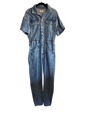 We The Free by Free People Women's Denim Jumpsuit Size Small